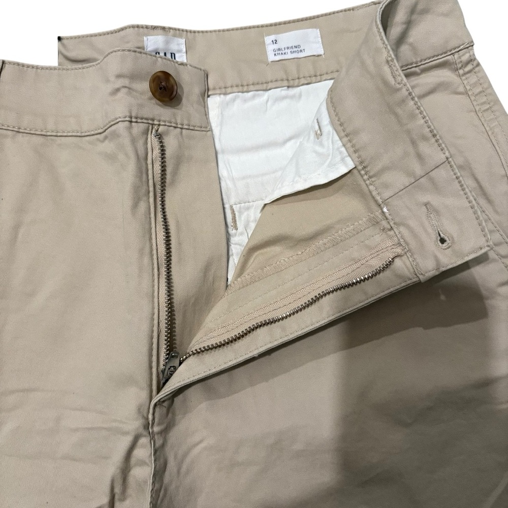 NWT, GAP Girlfriend Khaki Shorts High Rise 5" Inseam, Sz 12 - Picture 14 of 14